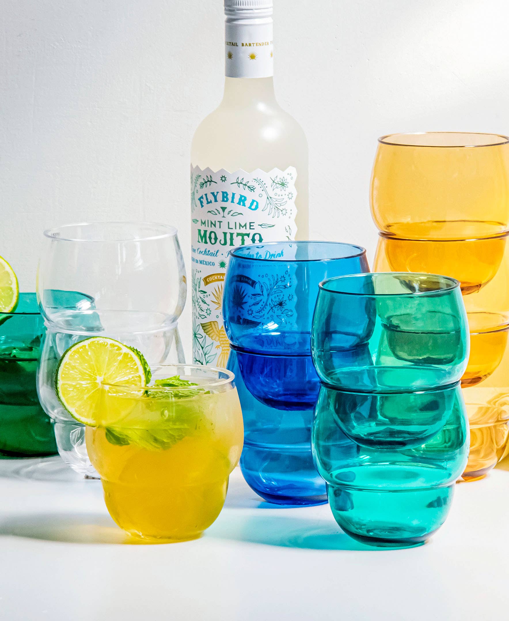 Stacking Bubble Tumbler, Cobalt Blue, 14 oz. 50% off for wholesale on Faire2