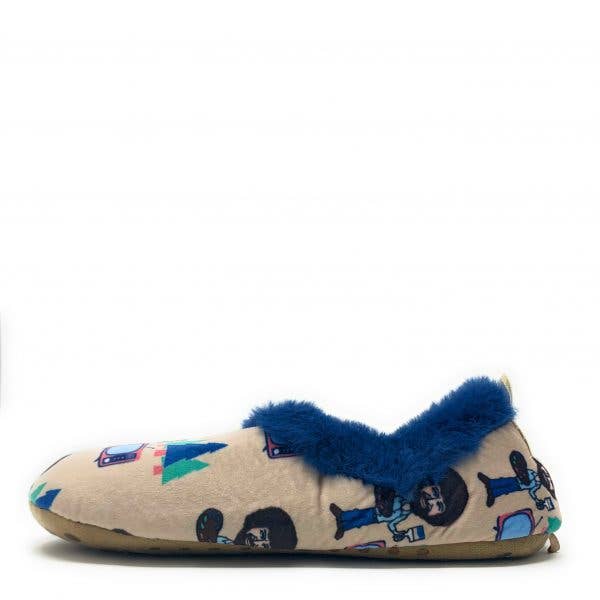 Oooh Yeah/Sock It Up/Oooh Geez Slippers – Engroshandel Slippers - Dame – Bob Ross Tv | Sjove Fluffy House hjemmesko til kvinder4