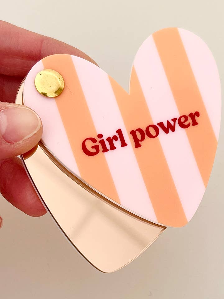 Fickspegel hjärta Girl power för wholesale av Print Your Love
