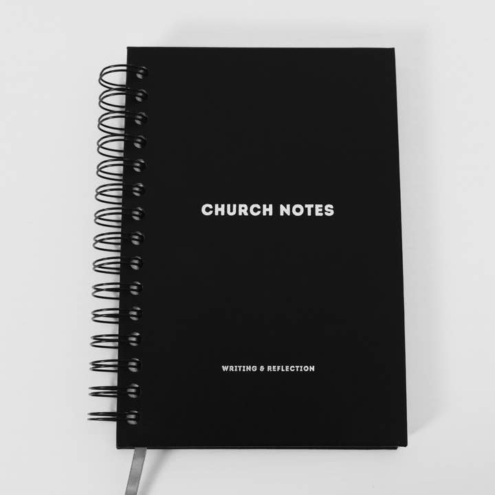 Church Notes Journal - Spiral Charcoal for wholesale by Steadfast and Sustained