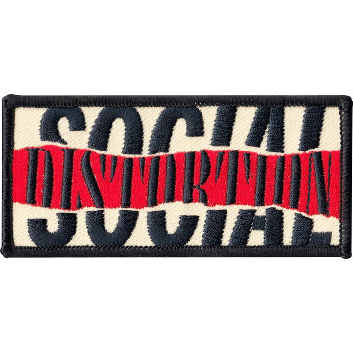 Patch - Social Distortion - 4.25" Torn Logo Punk Rock Music for wholesale by Square Deal Recordings & Supplies