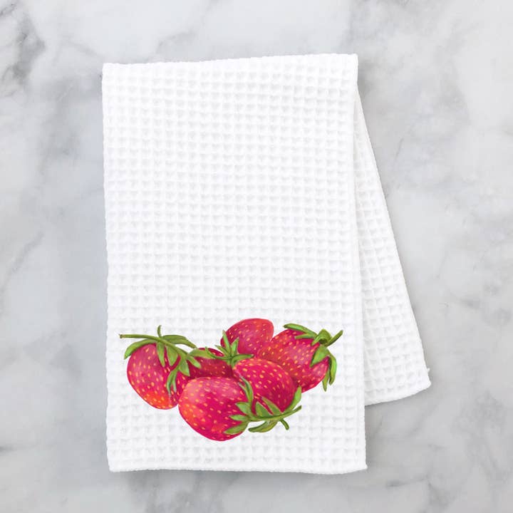 Serviette de cuisine fraise pour la vente par MerikaArt