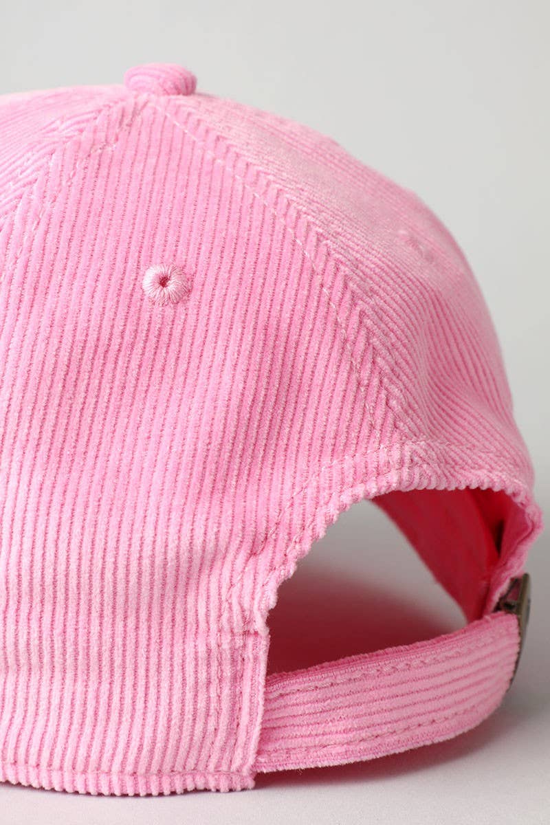 Fashion City - Vente Casquette de baseball – unisexe - Casquette baseball en coton velours côtelé ajustable - Style dad hat12