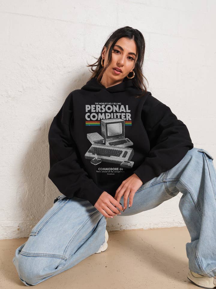Retro Commodore 64 Huvtröja för wholesale av Threadheads