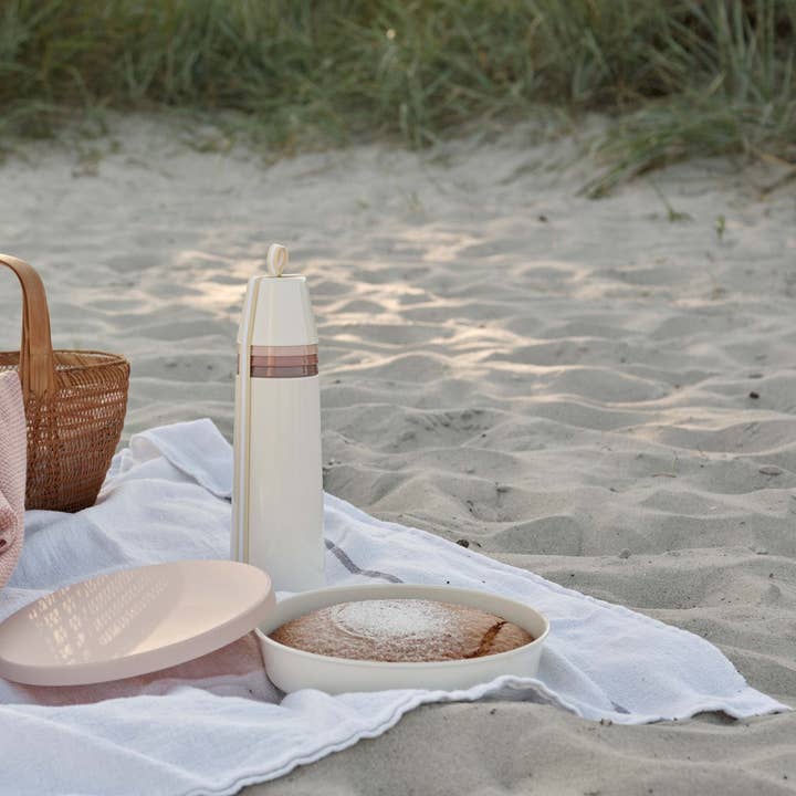 Studio Nordhaven - Wholesale Insulated Mug/Tumbler - PICNIC vacuum insulated bottle with 4 cups - blossom by Rig-Tig