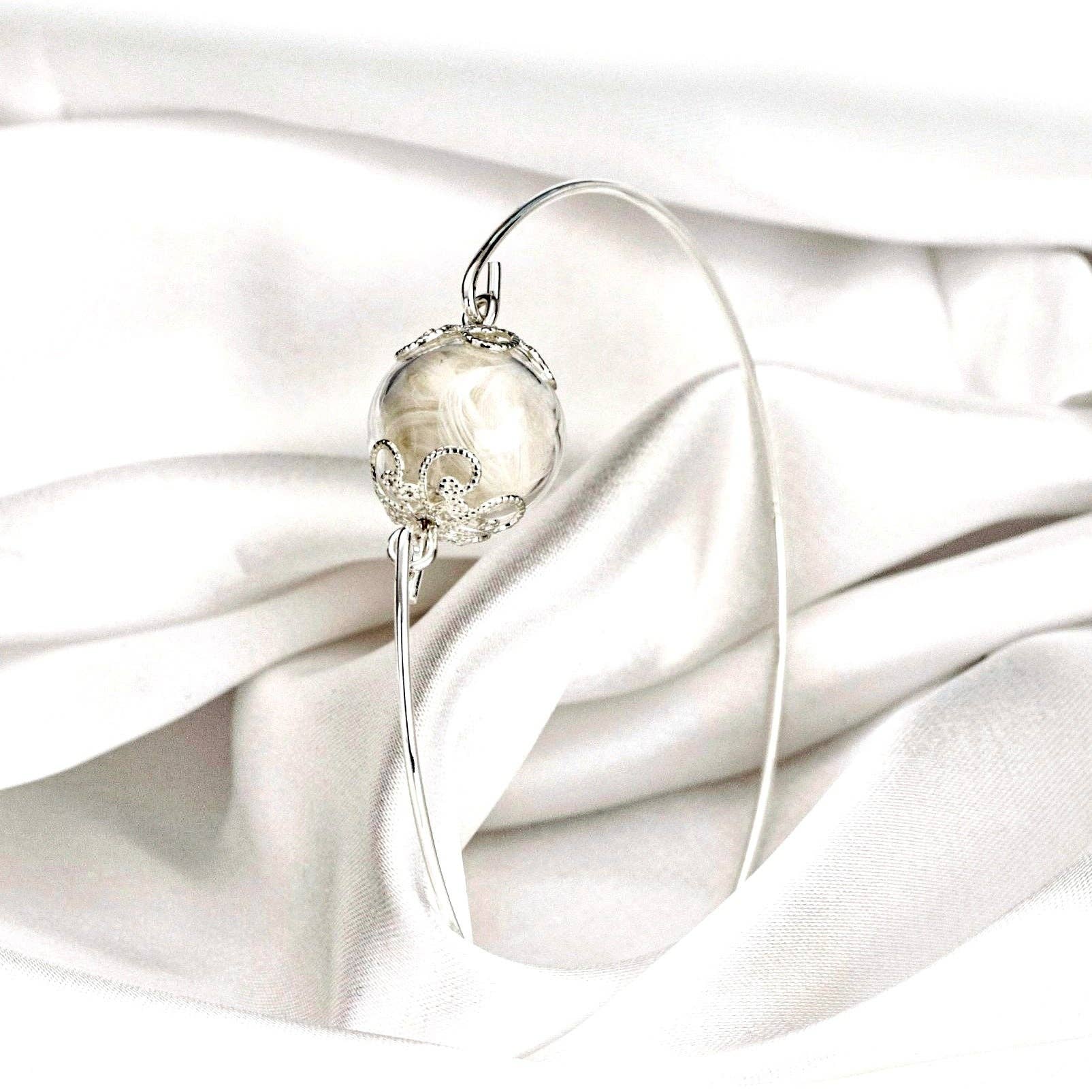 MadamLili - Wholesale Cuff Bracelet - Genuine Feather Bangle - Angel Feather Jewelry - RETARM-114