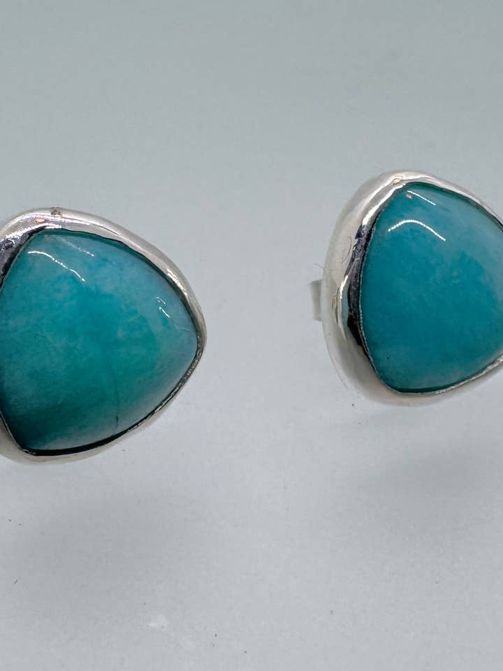 Sterling- och amazonitörhängen för wholesale av Morgan McGeehan Designs