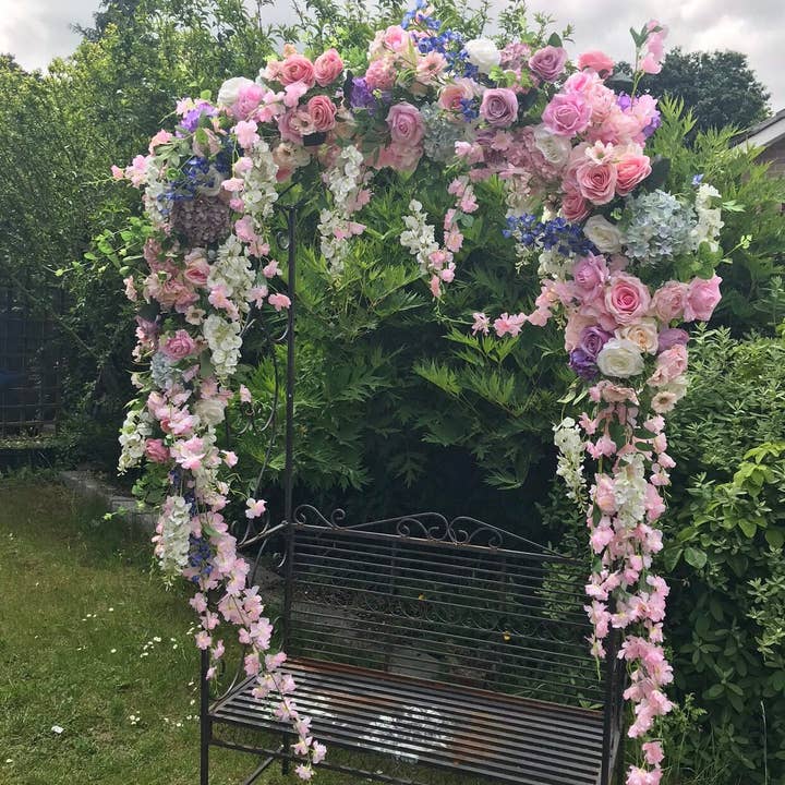 IVY CRUZ - Wholesale Bunting/Garland - Pastel Flower Garland, Floral Garland, Wedding Garland