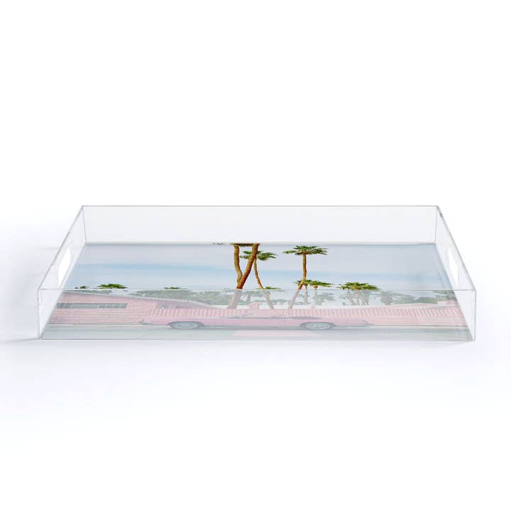 Deny Designs - Wholesale Decorative Tray - Bethany Young Pink Palm Springs on Film Acrylic Tray2