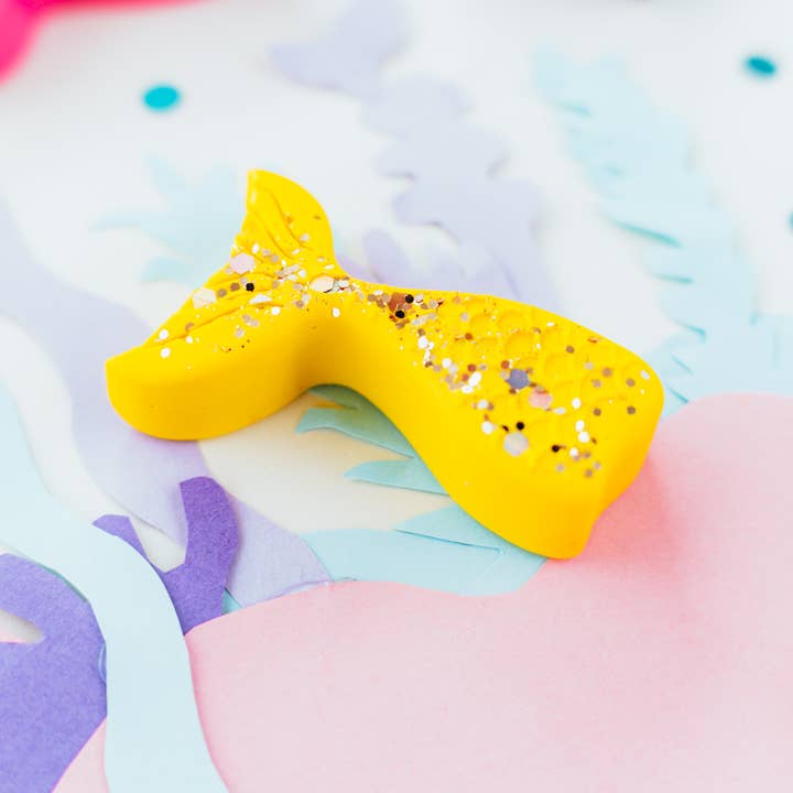 Wonder Hue Crayon Co. - Wholesale Crayons - Kids & Baby - Glitter Mermaid Crayons, Non-Toxic Kids Art Supplies5