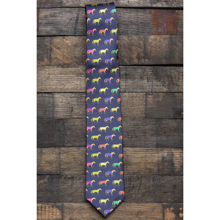 Barrel Down South - Wholesale Necktie - Men's - Multi Color Horse Necktie1