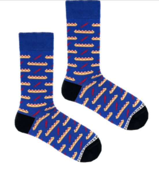 Heroes on Socks - Wholesale Socks - Men's - Frikandel Blue - socks men size 41-46