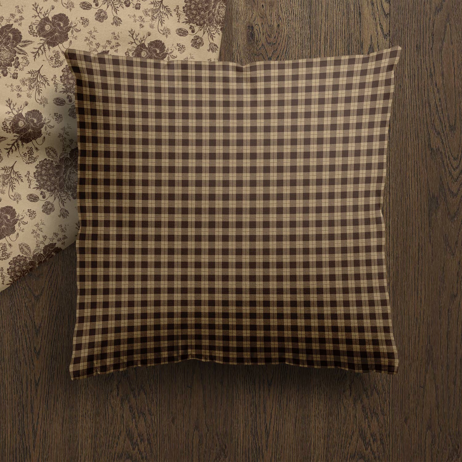 Hyggely - Wholesale Throw Pillow Cover - Marlowe Pillow Cover | Warm Tartan Plaid Throw Pillow1