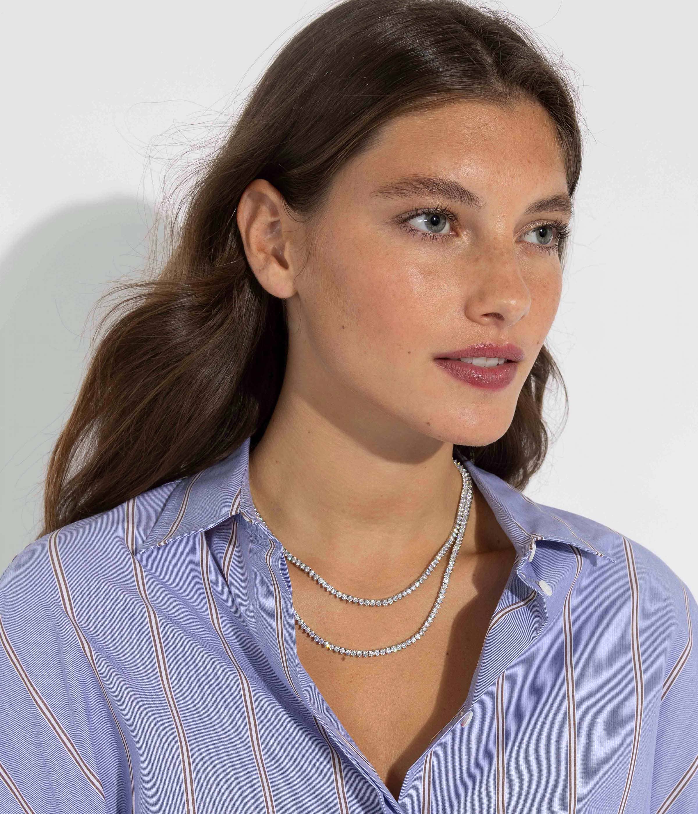 Loren Hope - Wholesale Link & Chain Necklace - Mercer Slider Tennis Necklace2