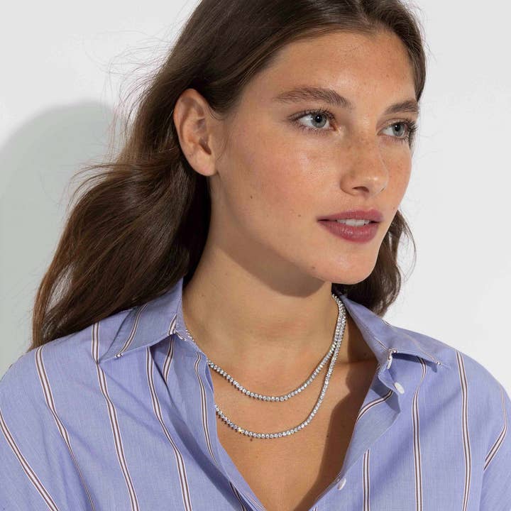 Loren Hope - Wholesale Link & Chain Necklace - Mercer Slider Tennis Necklace2