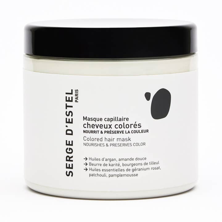 Mascarilla capilar teñida 600g 98,9% de origen natural - Vegana para venta al por mayor de Serge D'Estel