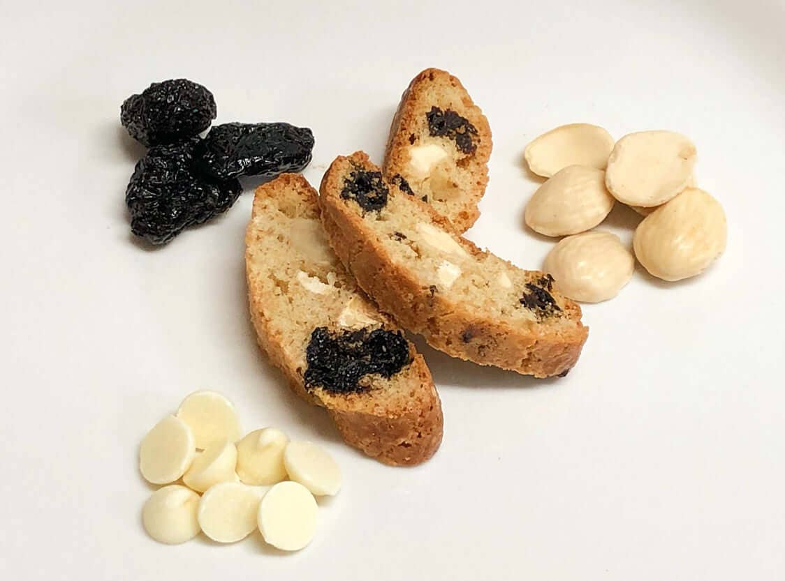 Nicola's Marketplace - Wholesale Cookie - Cherry Almond White Chocolate Biscotti3