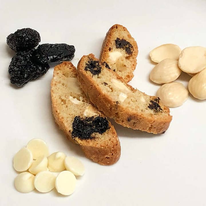 Nicola's Marketplace - Wholesale Cookie - Cherry Almond White Chocolate Biscotti3