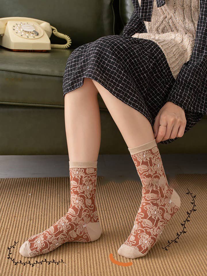 StyleGalX - Wholesale Socks - Women's - 5 Pairs Cotton Women Casual Warm Socks