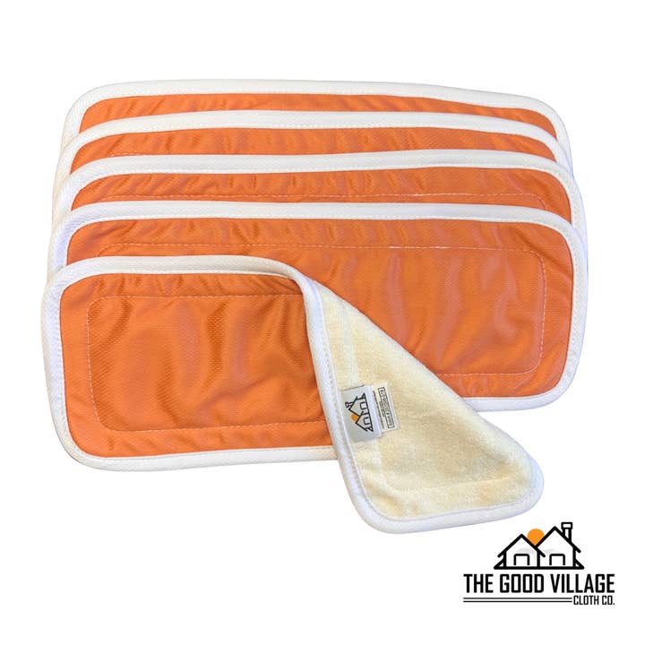 The Good Village Cloth Co + Market - Wholesale Nappy (cloth) – Baby - 5-Pack Bamboo Boosters – Spiced Cider
