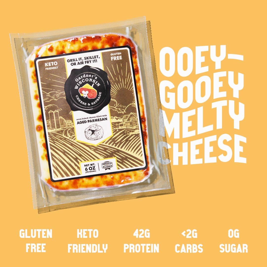 Gardner's Wisconsin Cheese and Sausage - Wholesale Cheese - Oven-Baked Cheese filled with Aged Parmesan2