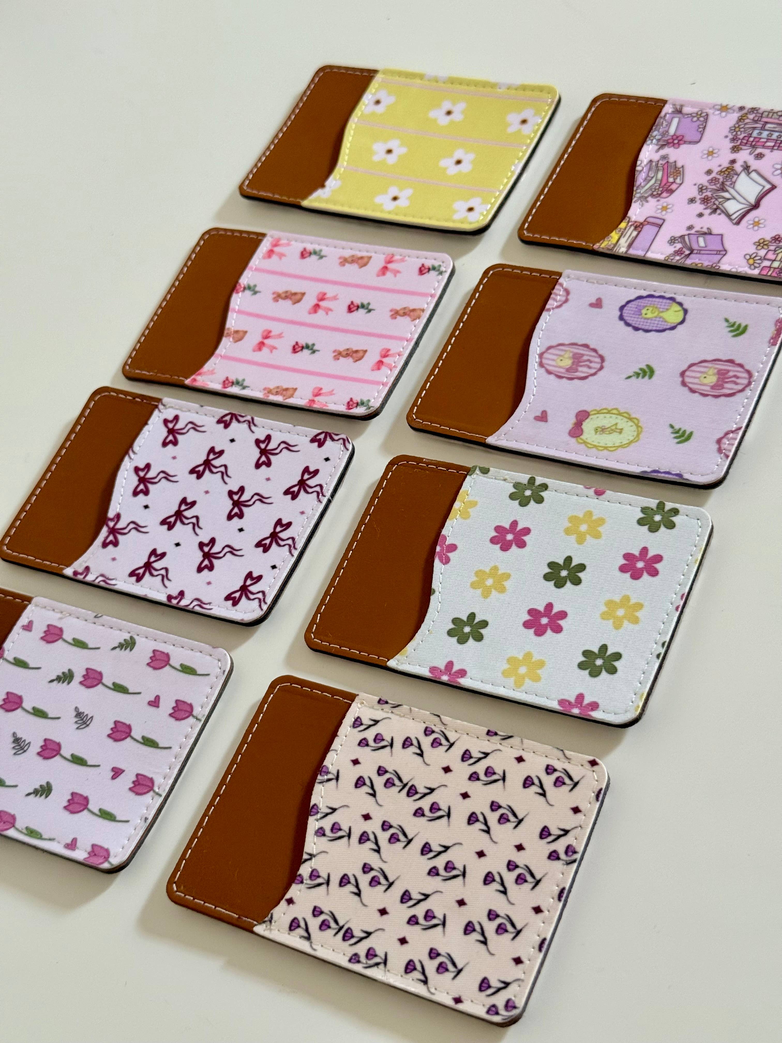 the cute cloud – wholesale Telefonplånbok - Dam – Färggrann telefonkorthållare i konstläder med 12 olika mönster18