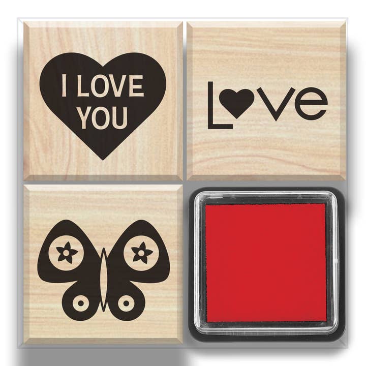 Jewelry Made by Me - Wholesale Rubber/Decorative Stamp - Love Rubber Stamp Set Everett Rd. by Cathe Holden