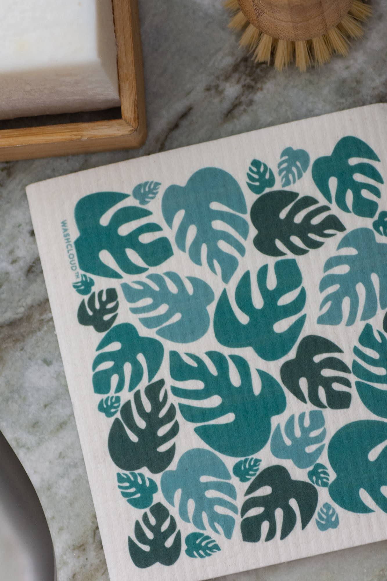 No Tox Life - Wholesale Dishcloth - WASHCLOUD® MONSTERA™ Swedish Dish Cloth - No Tox Life2