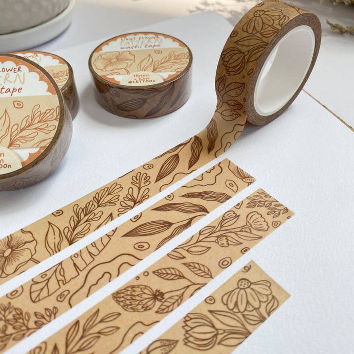 Lettoon - Wholesale Washi tape - Washi Tape - Light Flower Pattern4