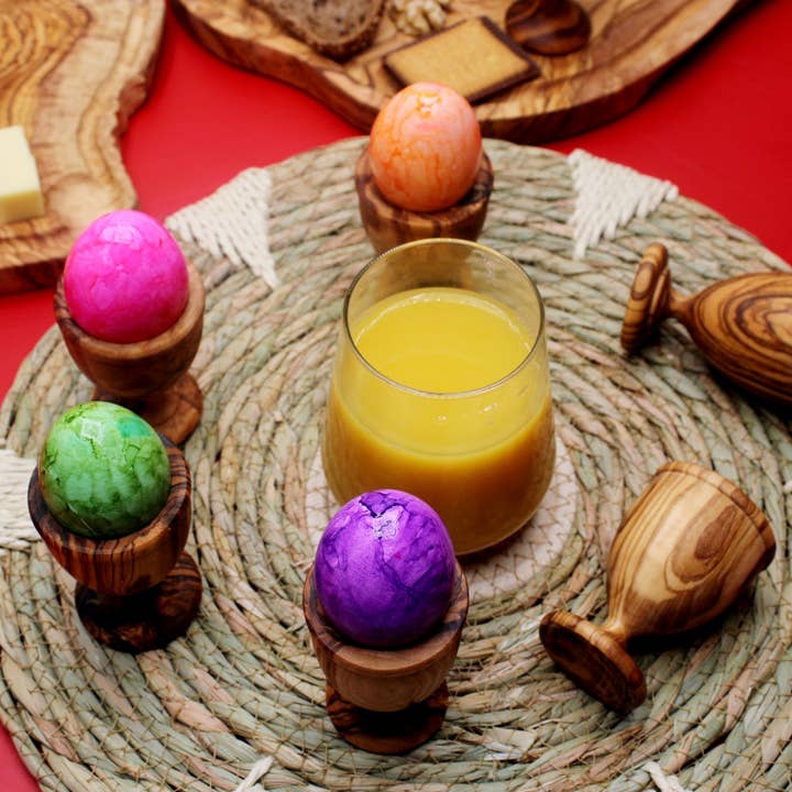 DAGDEG - Wholesale Egg Cup/Holder - olive wood footed egg cup2