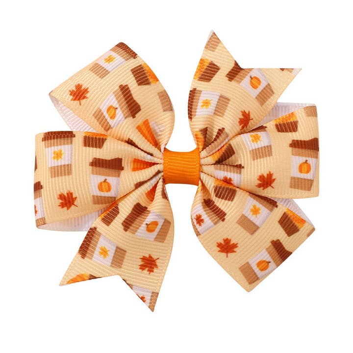 ACCITY - Wholesale Hair Clip - Kids - Thanksgiving Turkey Pumpkin Tail Hair Clip_CWAHA668116