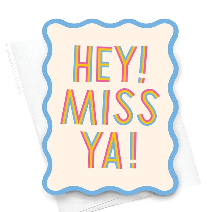 Mis Ya Wavy Uitgesneden Notitiekaart voor wholesale door Easyhand Goods – formerly Onderkast
