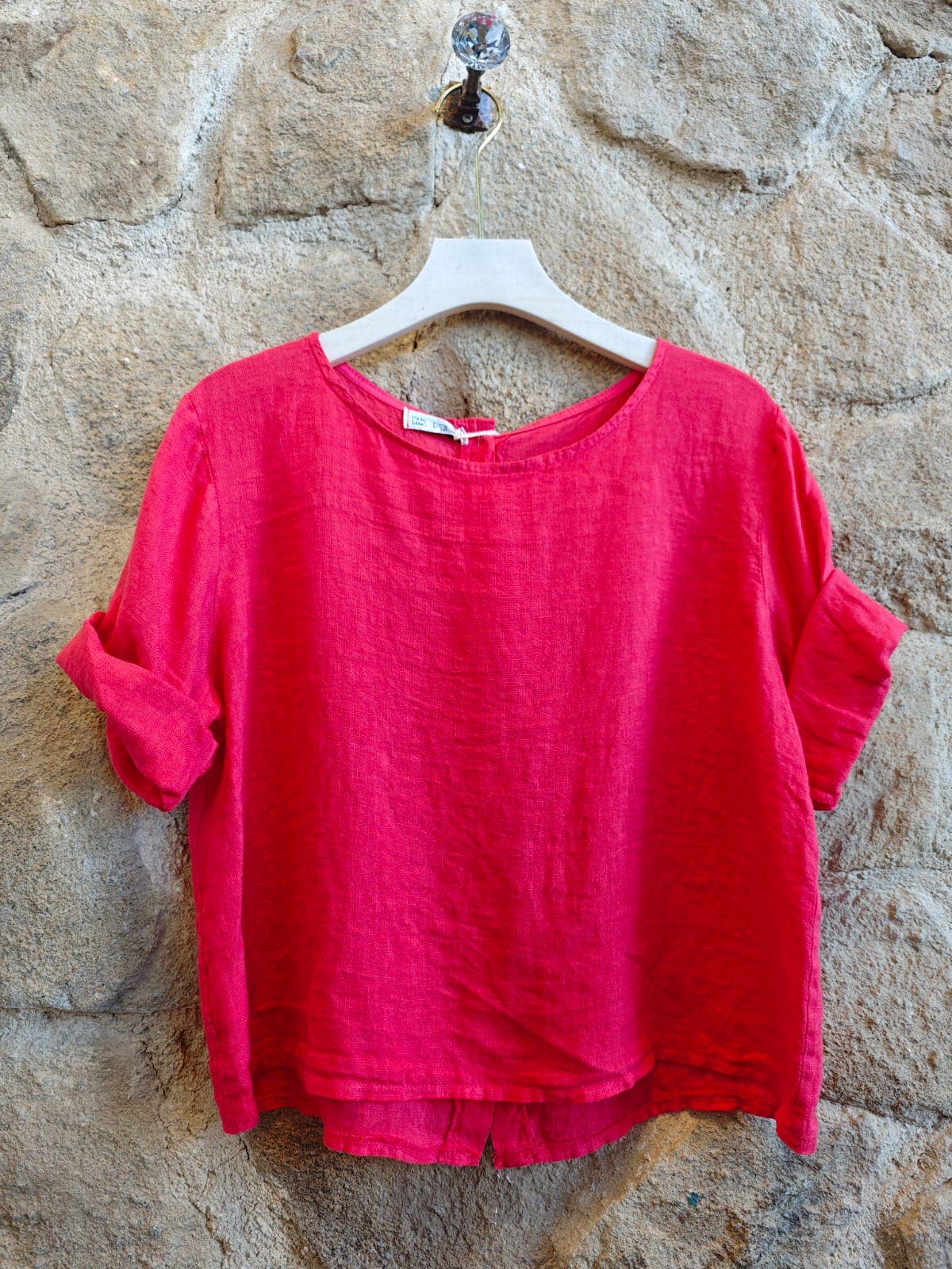 Linen & More – Engroshandel Bluse - Dame – Basic kort bluse i 100 % hør6