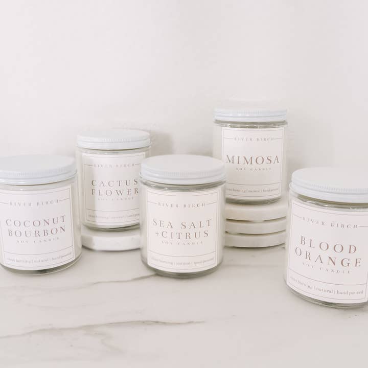 River Birch Candles - Wholesale Jar/filled candle - 8.5oz Cactus Flower Soy Candle - Clear Jar5