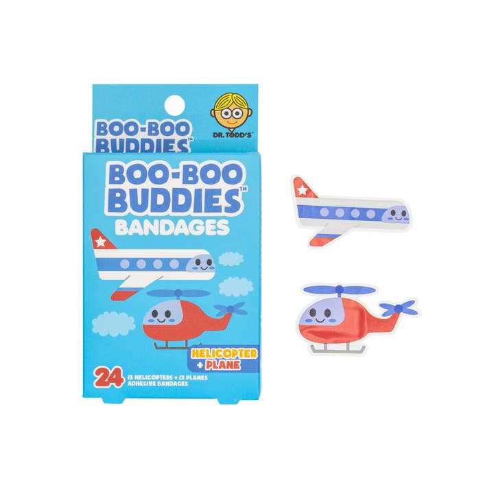 Boo Boo Buddies - Wholesale Bandaids/Bandages - Helicopter + Plane Bandages