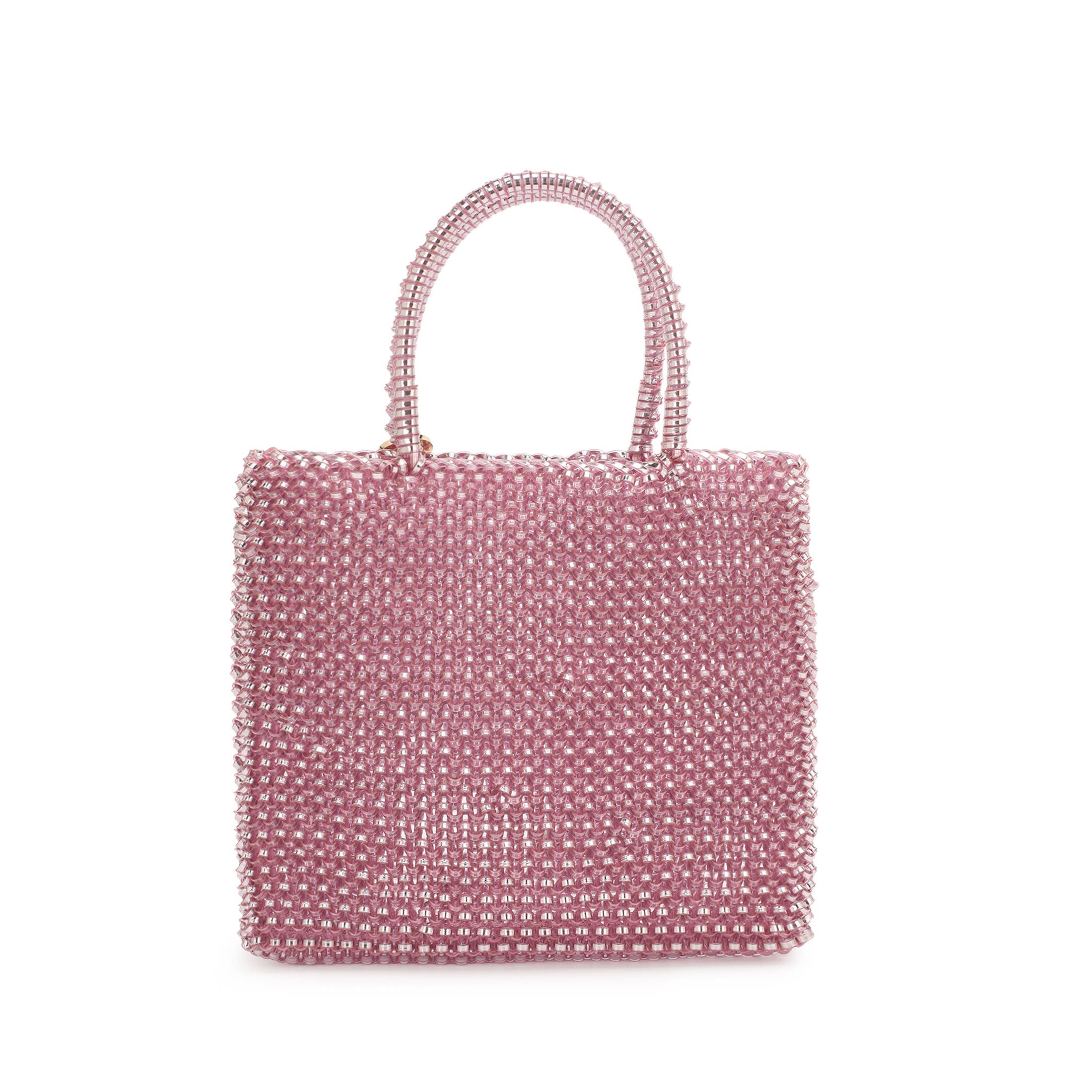 KAYLA+AVA - Wholesale Top Handle Bag - Women's - TRISHA PEARL EMBELLISHED HAND KNIT MINI BAG5