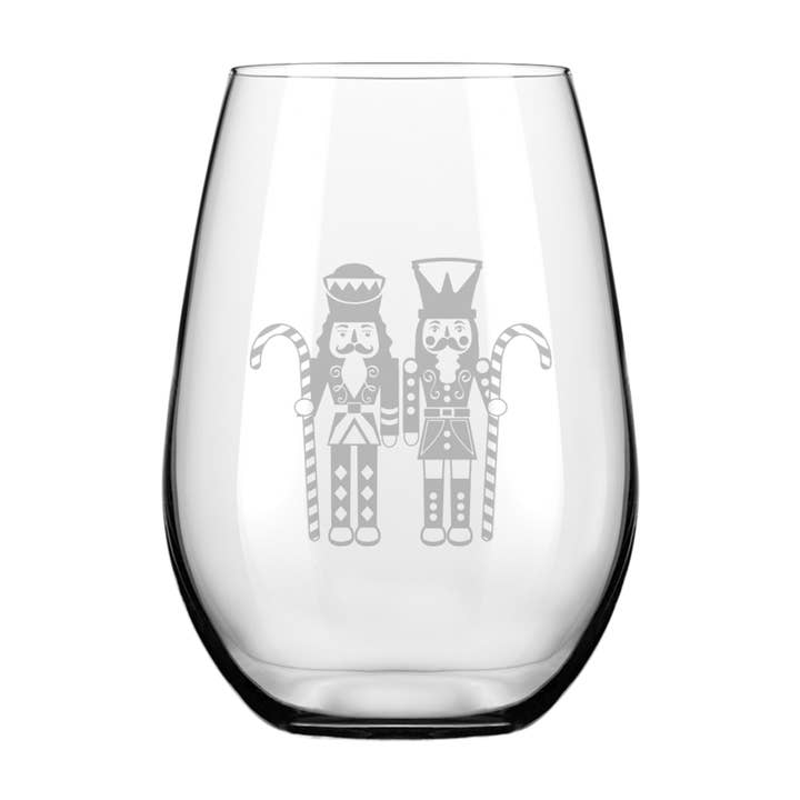 Stemless Wine Glass| Nutcracker | 21oz for wholesale by Sophistiplate