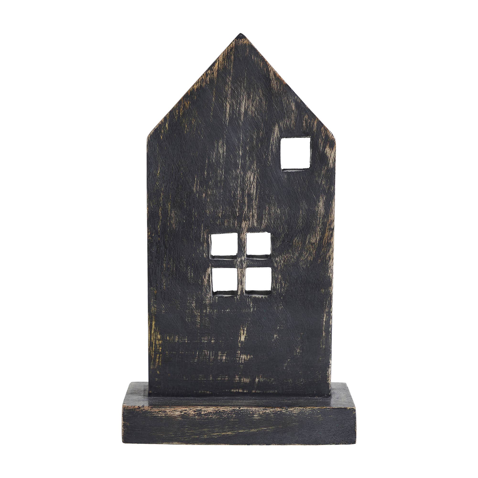 VHC Brands - Wholesale Decorative Tabletop Object - Rustic Wooden House Grey 10x5.75x32