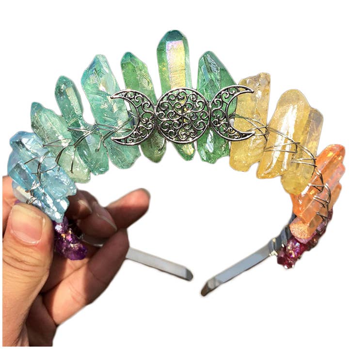 Ole - Wholesale Fashion headband – women's - Moon Crystal Headband 1
