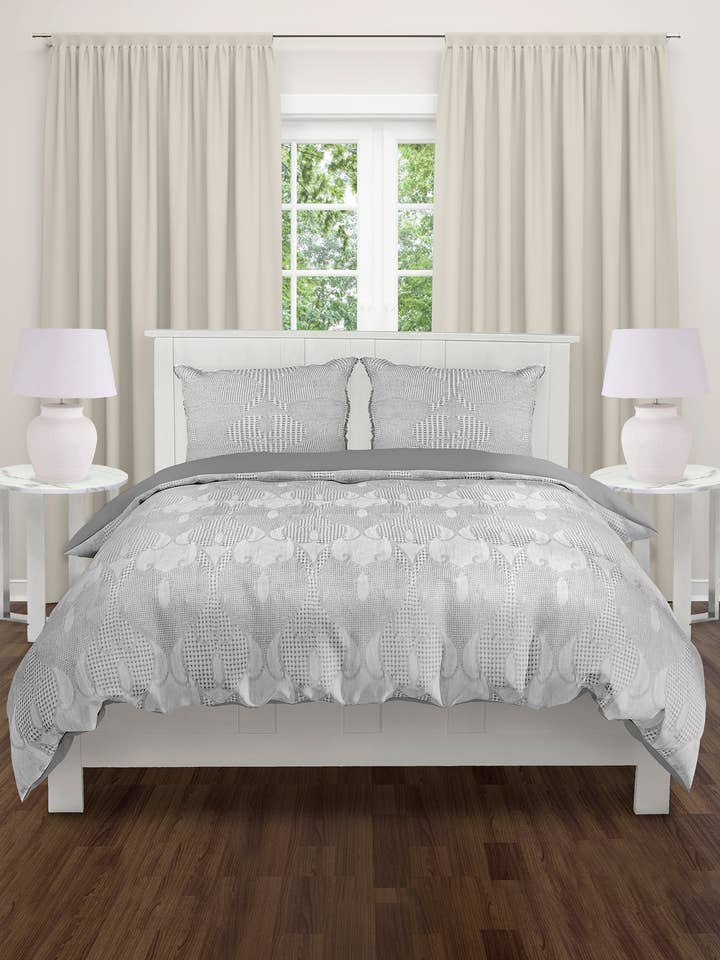 King Sasha Cotton Comforter, Waffle Oriental Design for wholesale by Mod Lifestyles