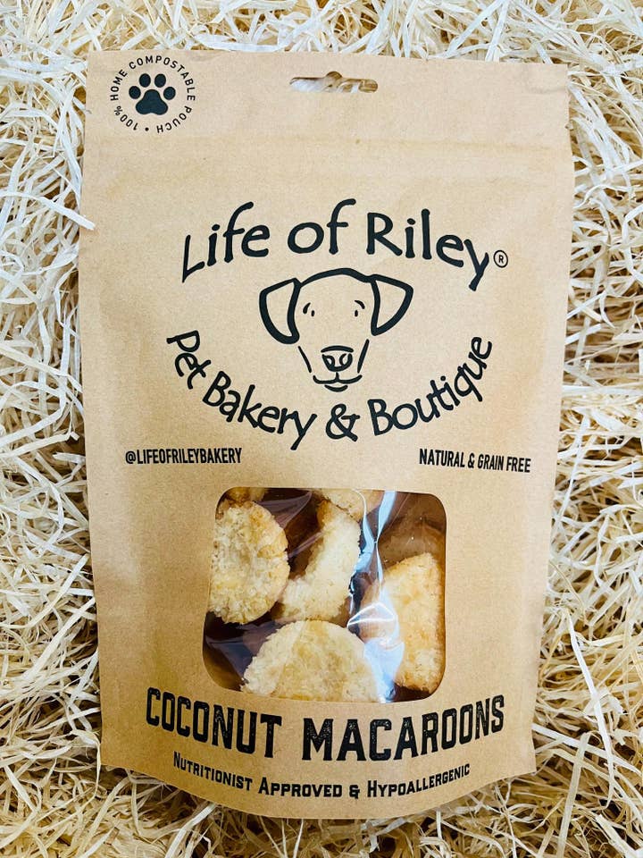 Coconut Macaroons (TRADE) for wholesale by Life Of Riley Bakery Ltd
