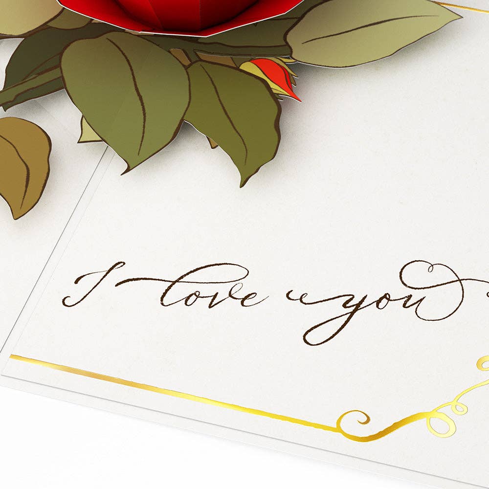 Lovepop Cards - Wholesale Love Card - I Love You Roses 5x7" Pop-Up Card4