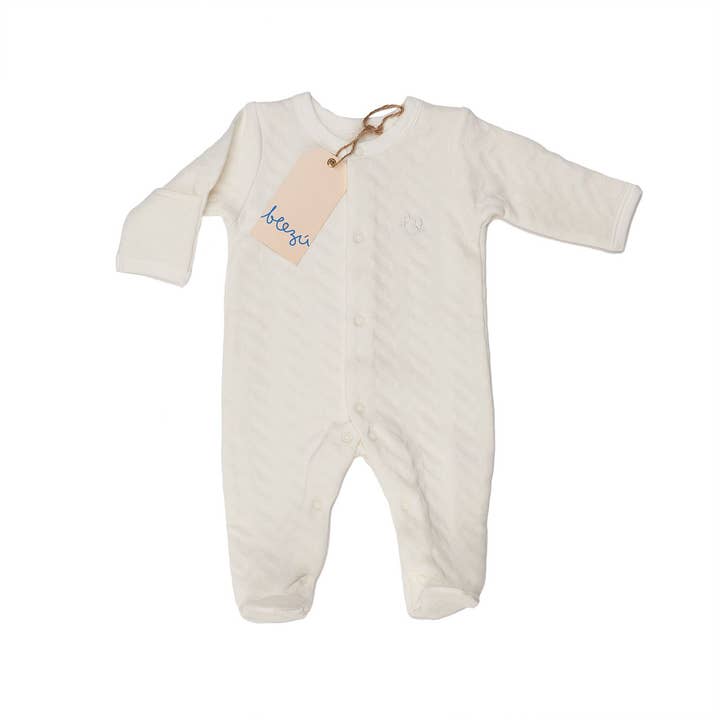 Quiltet Footie for engroshandel hos Beezu Baby