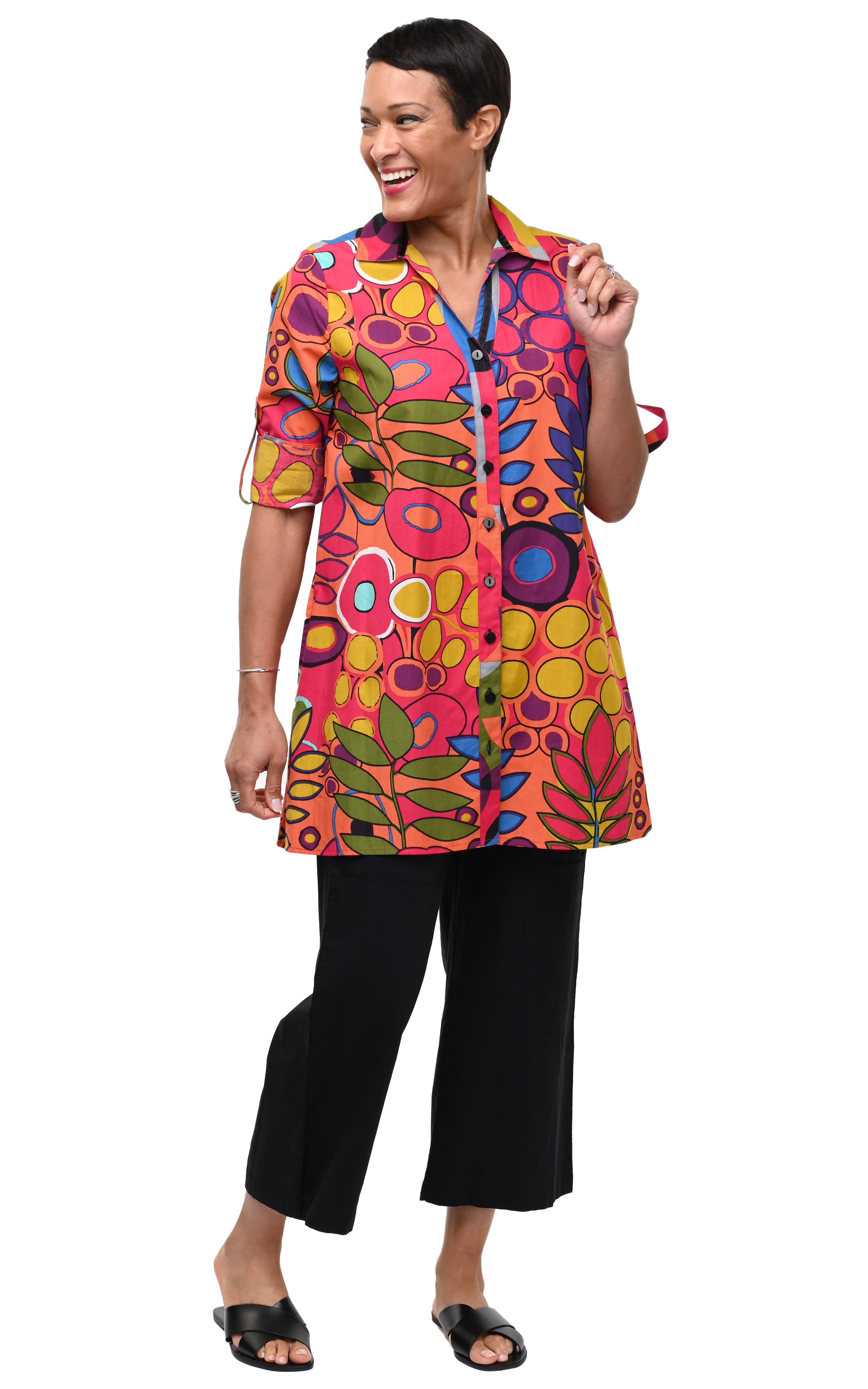 Tulip Clothing – Großhandel Tunika – Damen – CV1218 Rachel Bluse in Galapagos*1