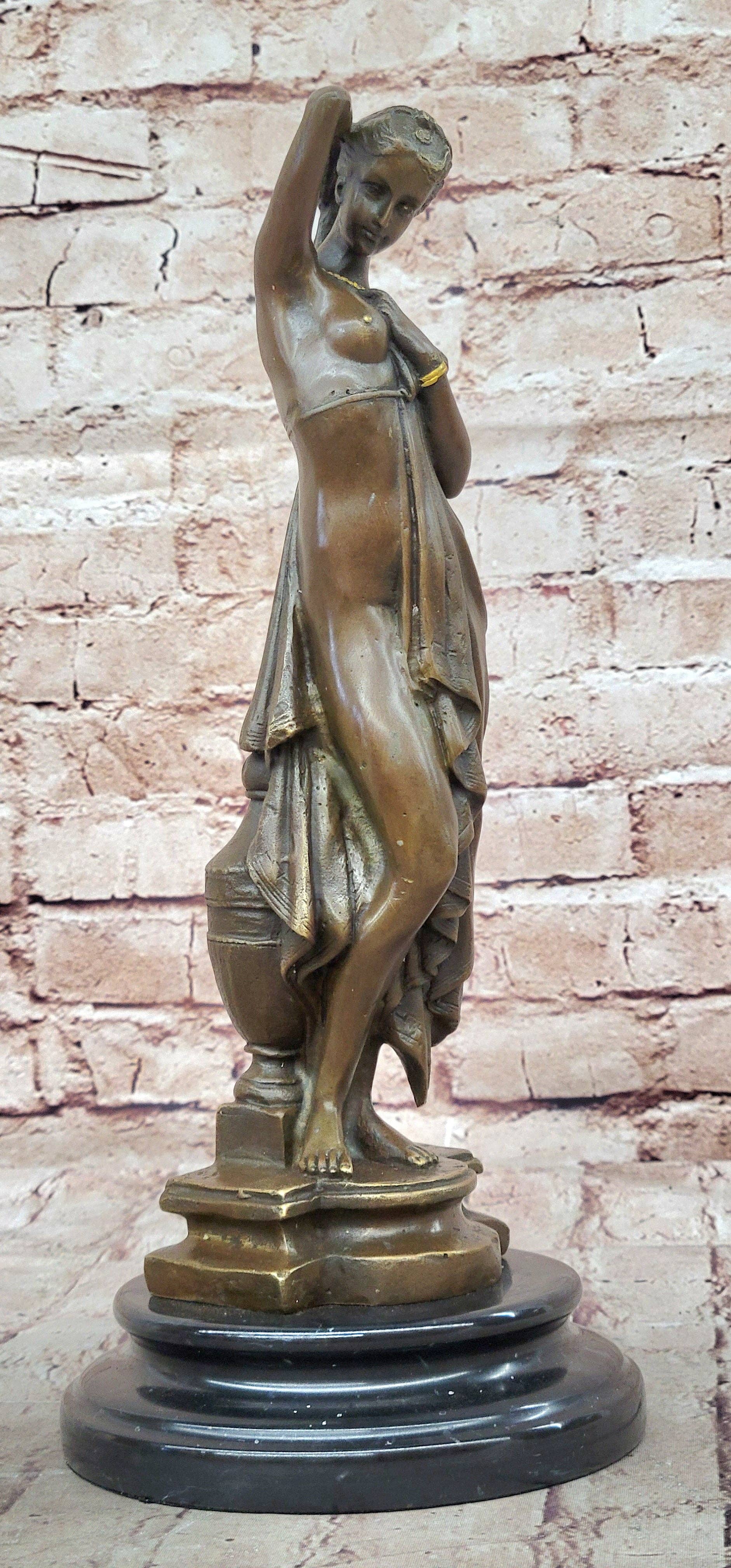 Bronzhaus - Wholesale Sculpture - PHRYNE by Pradier - Hot Cast Bronze Antique Reproduction Sculpture Statue Nude Figure3