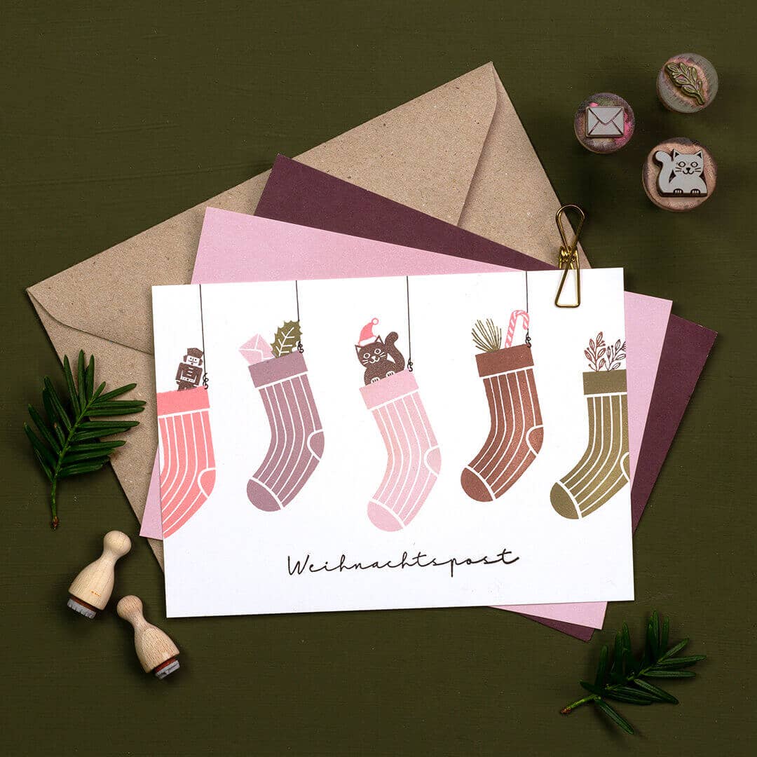 Perlenfischer - Wholesale Rubber/Decorative Stamp - 12x Stamp | Winter Branch5