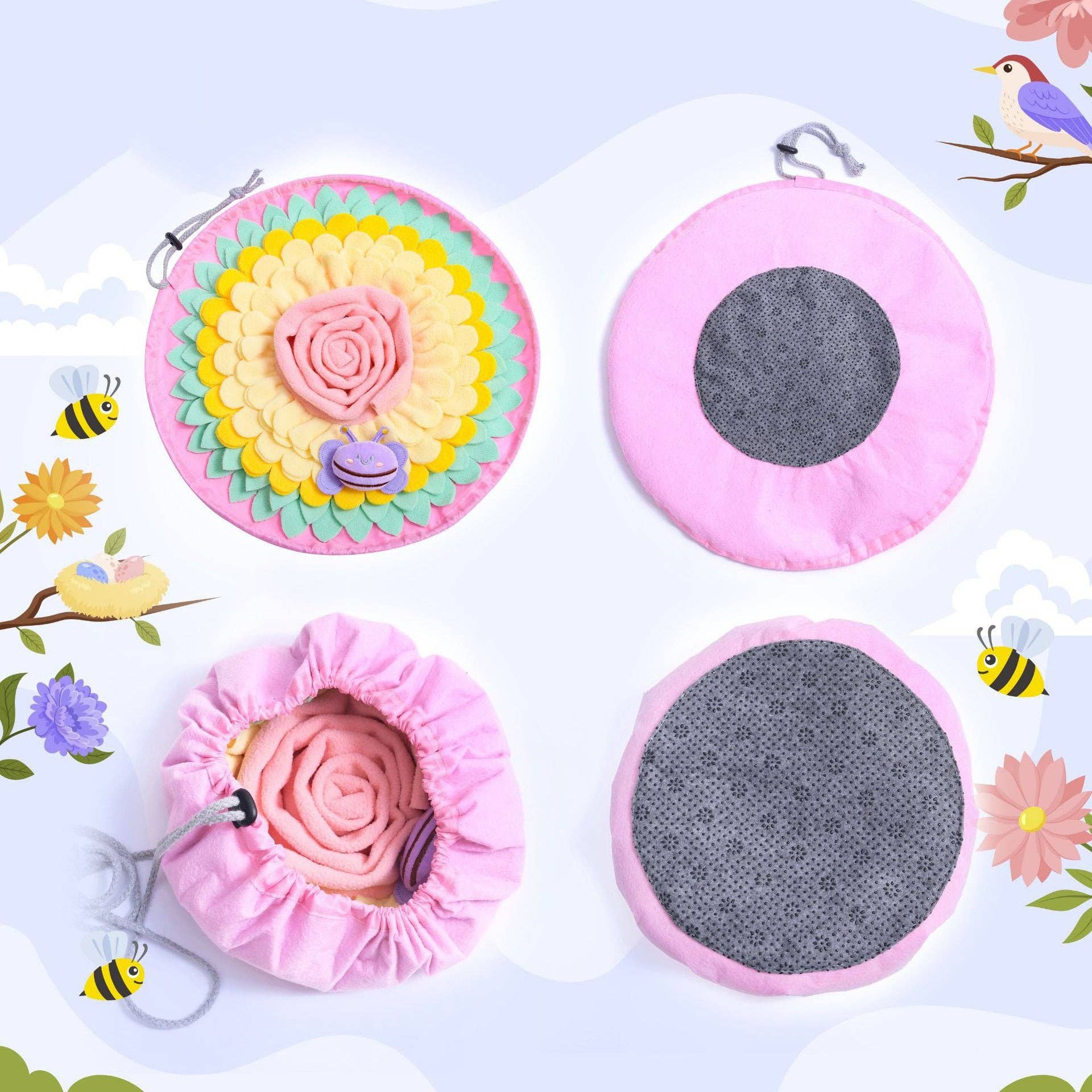 Cheerhunting - Wholesale Pet Food Mat - Dog - Snuffy - Flower Snuffle Mat for Dogs | Interactive Treat Puzzle | Washable Pet Enrichment Toy6