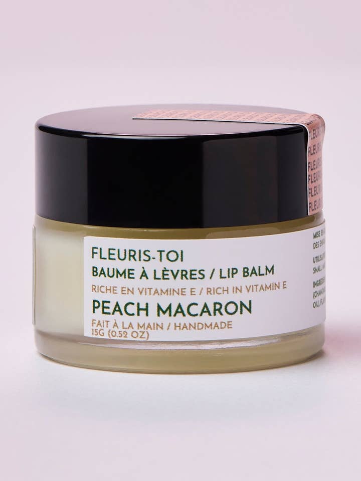 Peach Macaron Lip Balm for wholesale by FLEURIS-TOI