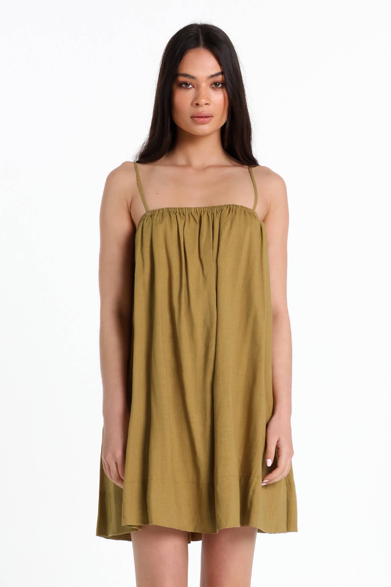 Lost in Lunar - Wholesale Dress – Women's - Ferrera Mini Dress- Olive1