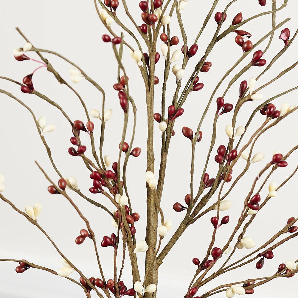 Factory Direct Craft – wholesale Artificial flowers – 25" Fall Color Pip Berry Spray - Select Color  5